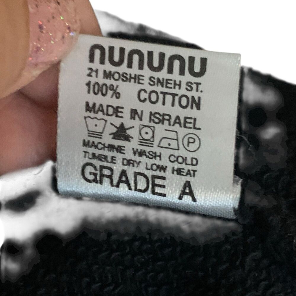 Nununu World Skull Patchwork Jogger Sweatpants Black Boys 3-4Y Unisex Israel - Picture 10 of 11